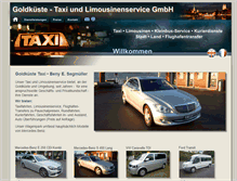 Tablet Screenshot of goldkueste-taxi.ch